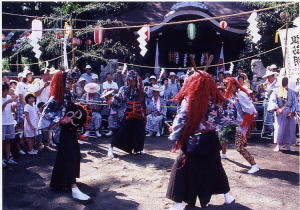 大島諏訪大明神の獅子舞