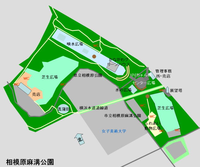 相模原麻溝公園マップ